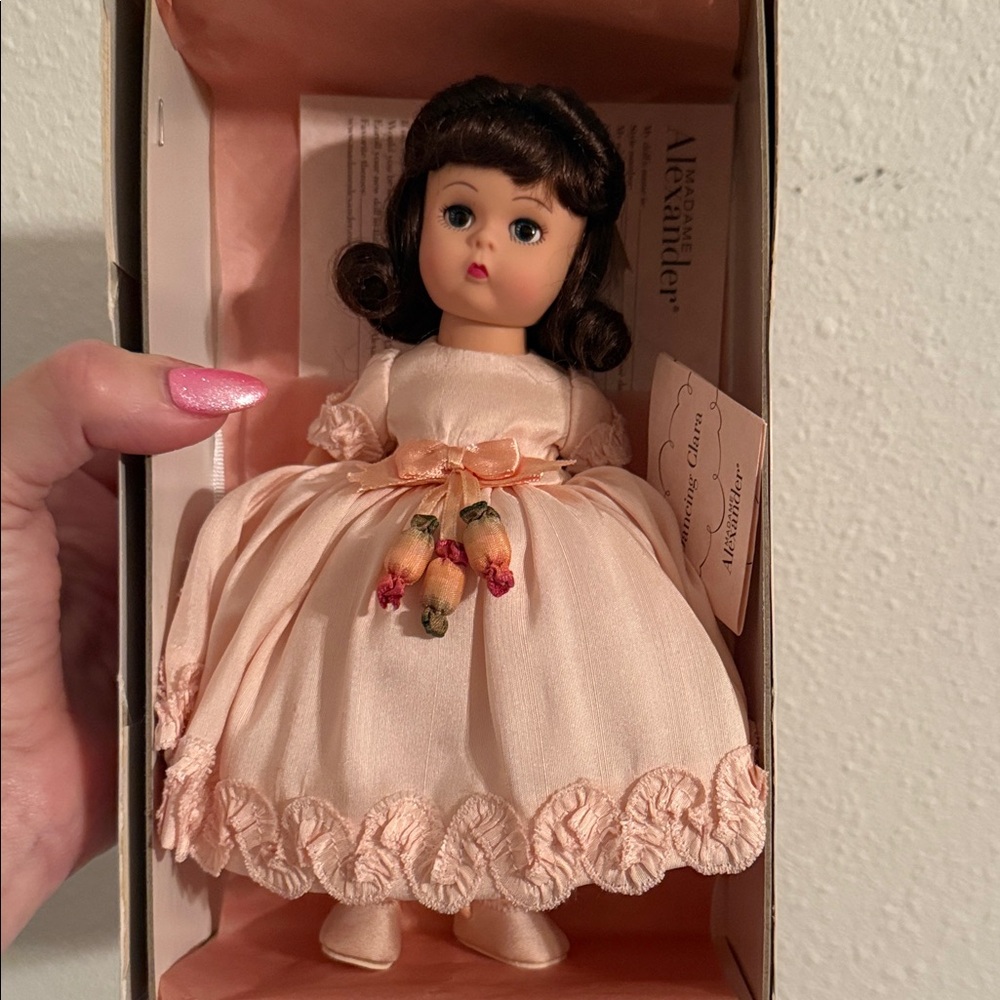 Madame Alexander Dancing Clara Doll in Pink Dress with Floral Accents
